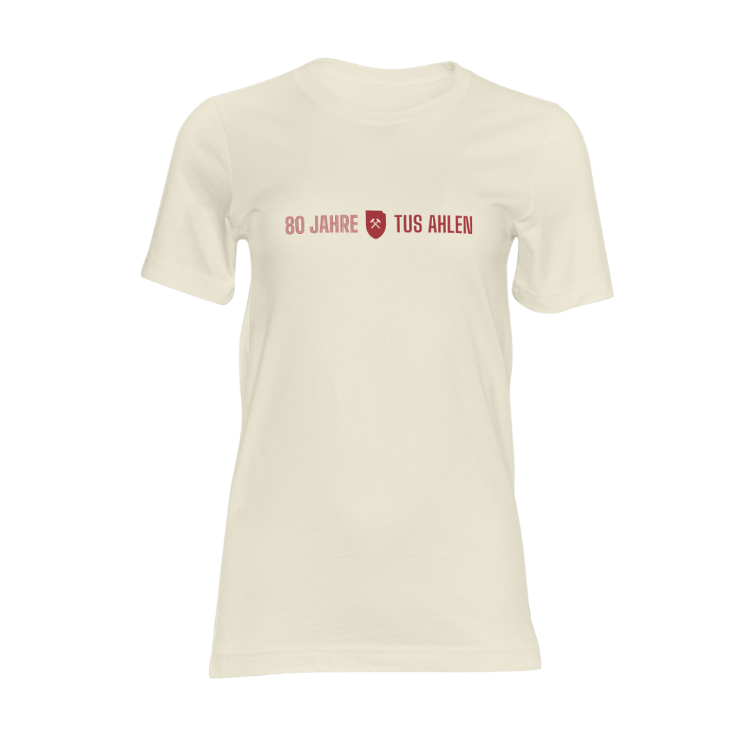T-Shirt RW Ahlen - 80 Jahre RW Ahlen Beige